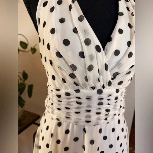 American Living Black and White Polka Dot Dress - Picture 3 of 4